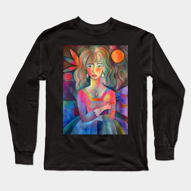 Painted lady Long Sleeve T-Shirt by karincharlotte